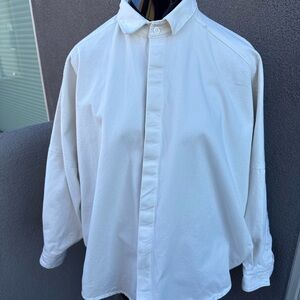 1/8 TAKAMURA White Button-Up Shirt – Minimalist Japanese Design (Size Small)